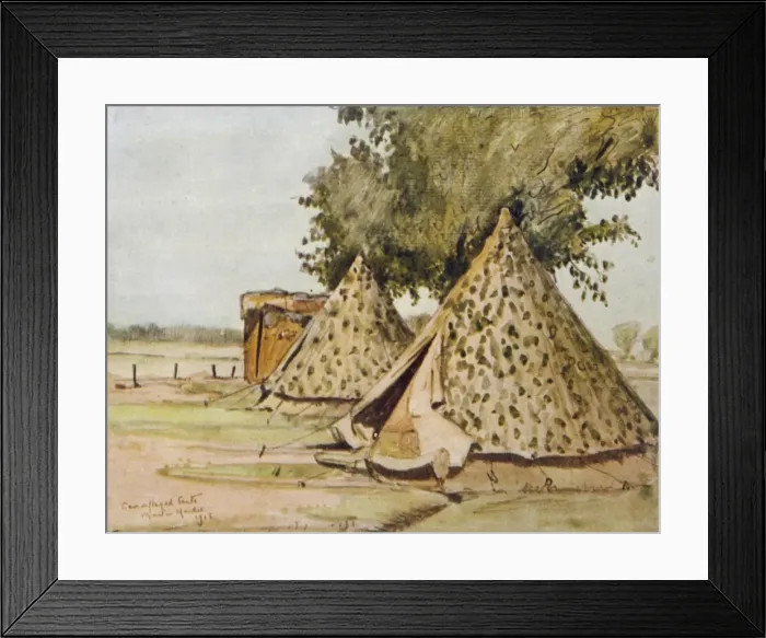 Framed Print : Wwi / Italy / Camouflage Framed Print : Wwi / Italy / Camouflage