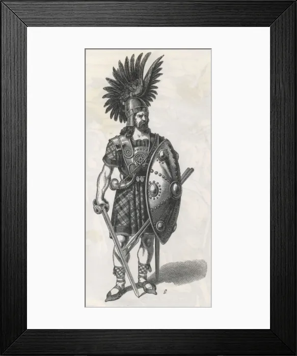 Framed Print : 9th Century Scot Warrior Framed Print : 9th Century Scot Warrior