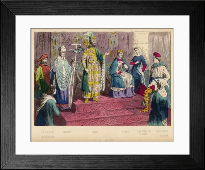 Framed Print : 13th Century Court Framed Print : 13th Century Court