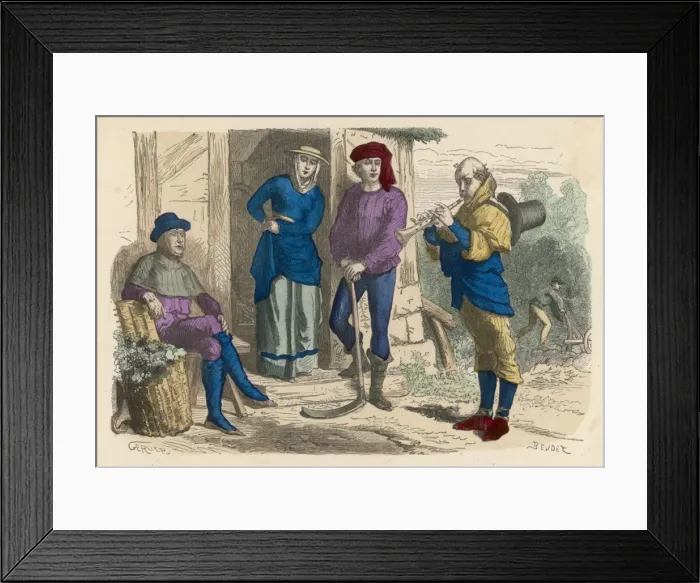 Framed Print : French Peasants C15 Framed Print : French Peasants C15