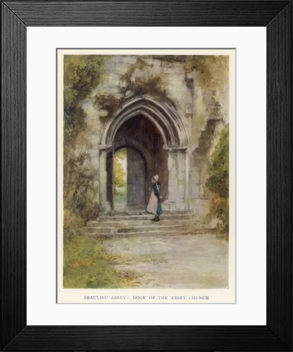 Framed Print : Beaulieu Abbey / 1908 Framed Print : Beaulieu Abbey / 1908