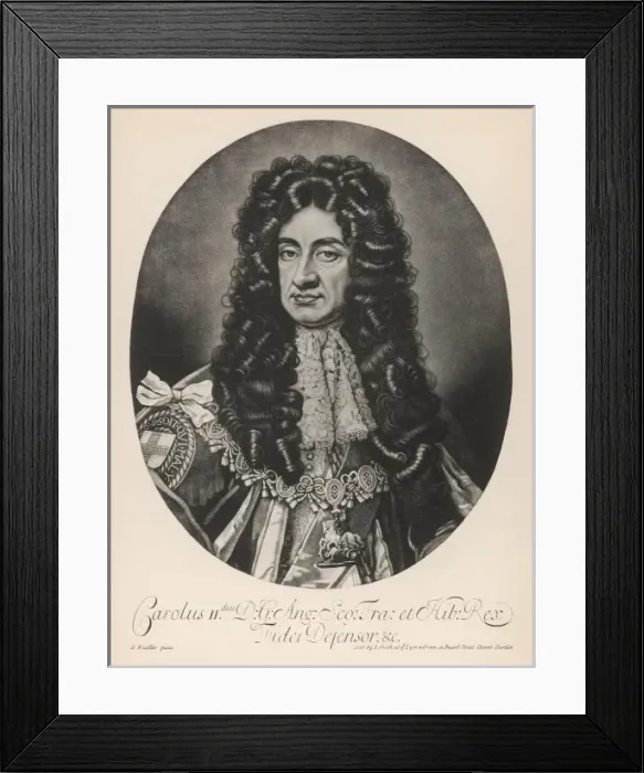 Framed Print : Charles Ii / Fursten Framed Print : Charles Ii / Fursten