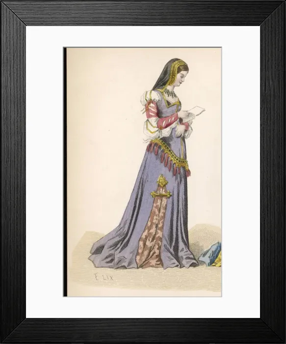 Framed Print : WOMAN CIRCA 1490 - 1 Framed Print : WOMAN CIRCA 1490 - 1