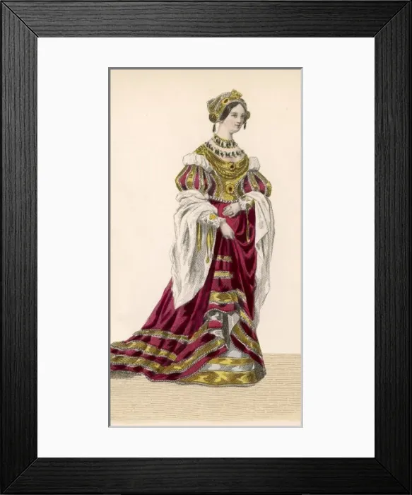 Framed Print : Noblewoman 1501 Framed Print : Noblewoman 1501