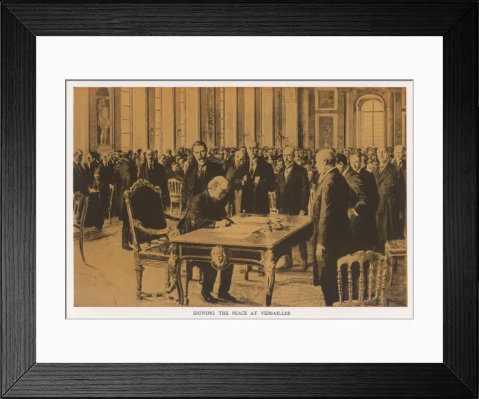 Framed Print : Treaty of Versailles Framed Print : Treaty of Versailles