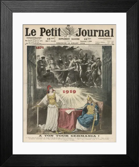 Framed Print : French Avenged for 1871 Framed Print : French Avenged for 1871