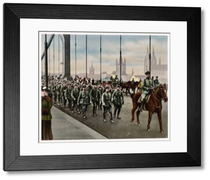 Framed Print : German Troops Return Framed Print : German Troops Return