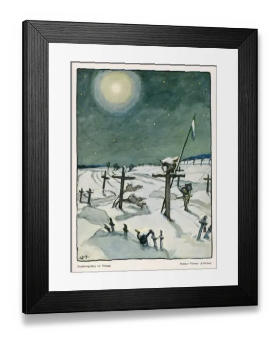 Framed Print : German War Graves Framed Print : German War Graves