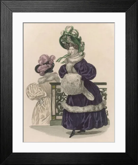 Framed Print : Fashion December 1830 Framed Print : Fashion December 1830