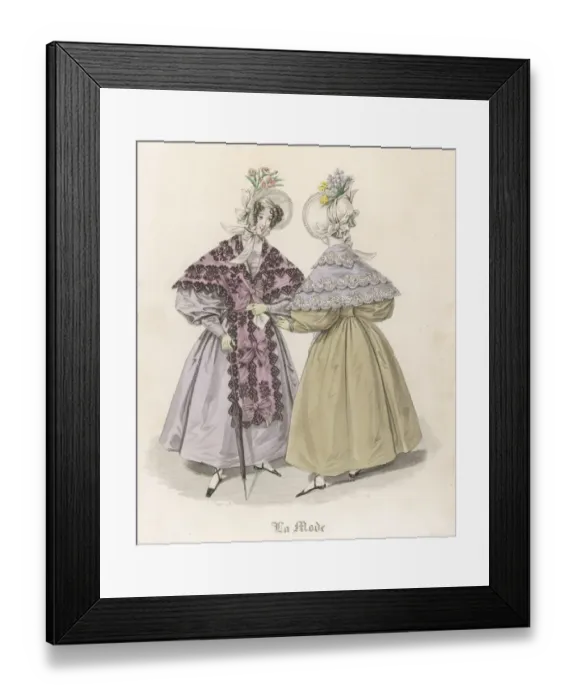 Framed Print : May Fashions 1833