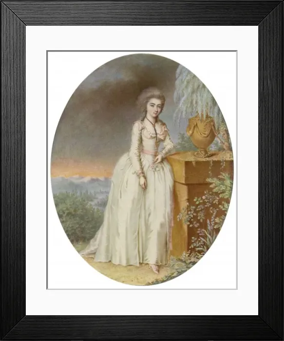 Framed Print : German Lady 1790