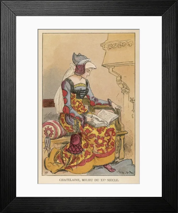 Framed Print : Chatelaine Ca 1450 Framed Print : Chatelaine Ca 1450
