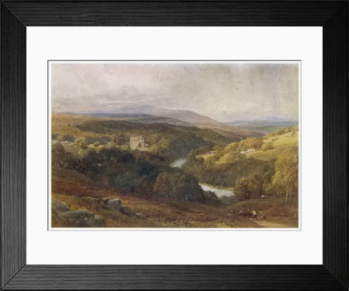 Framed Print : Barden Tower / Wharfe / 1909 Framed Print : Barden Tower / Wharfe / 1909
