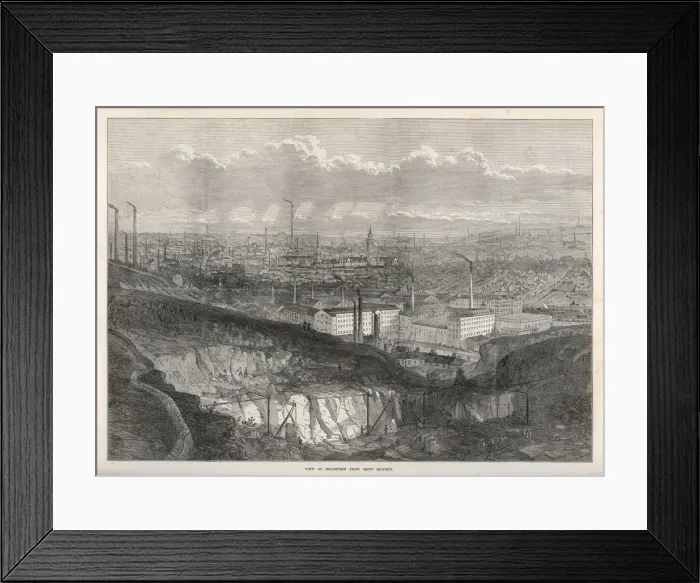 Framed Print : Bradford / Yorkshire / 1873 Framed Print : Bradford / Yorkshire / 1873