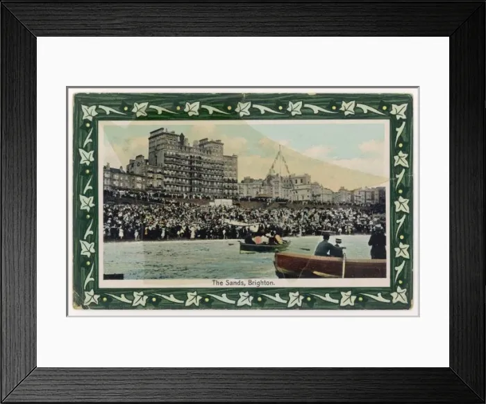 Framed Print : Brighton / Crowded Beach Framed Print : Brighton / Crowded Beach