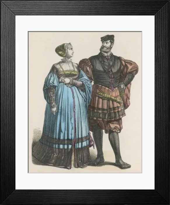 Framed Print : German Nobles of 1515 Framed Print : German Nobles of 1515