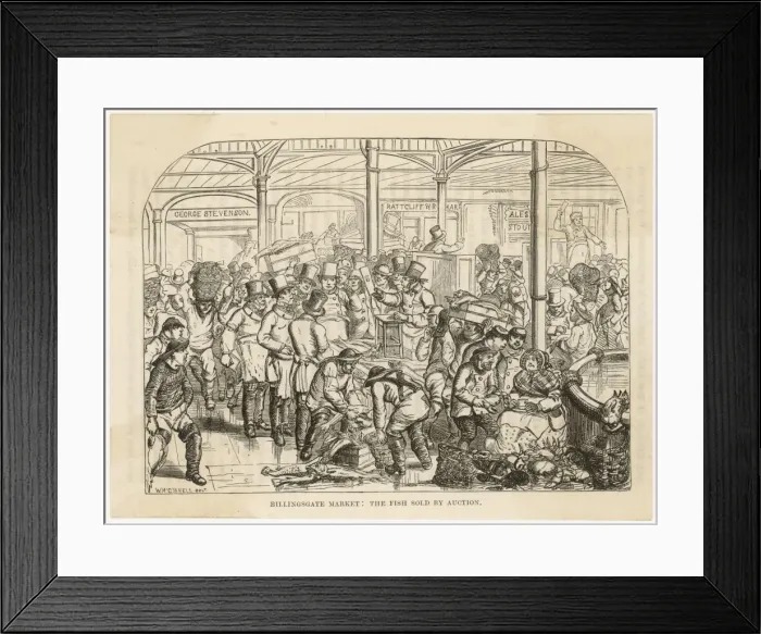 Framed Print : Billingsgate / M connell 2 Framed Print : Billingsgate / M connell 2