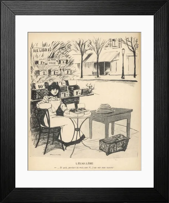 Framed Print : Paris Oyster Stall Framed Print : Paris Oyster Stall