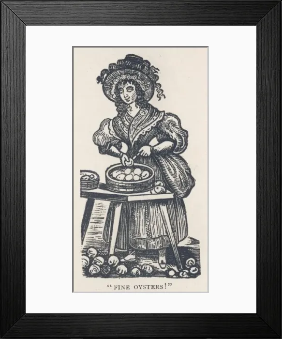 Framed Print : Oyster Seller Framed Print : Oyster Seller