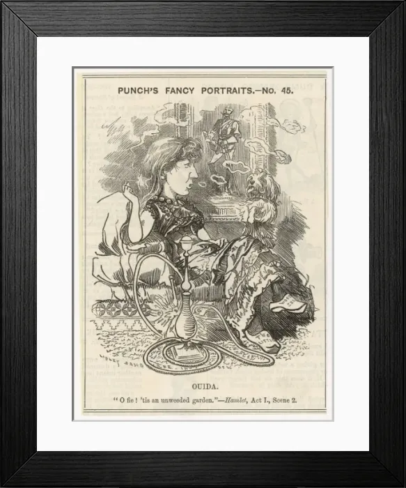 Framed Print : OUIDA IN PUNCH Framed Print : OUIDA IN PUNCH