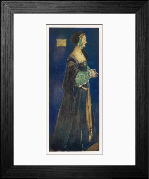 Framed Print : Englishwoman 1530 Framed Print : Englishwoman 1530