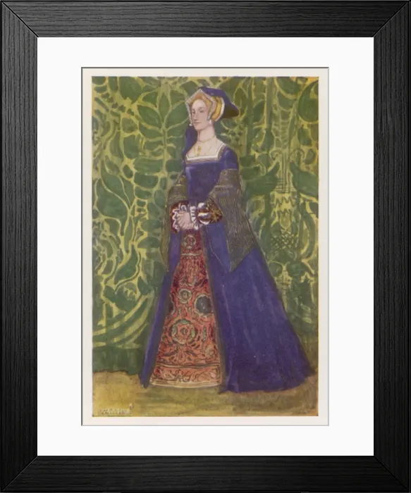 Framed Print : Englishwoman 1540 Framed Print : Englishwoman 1540