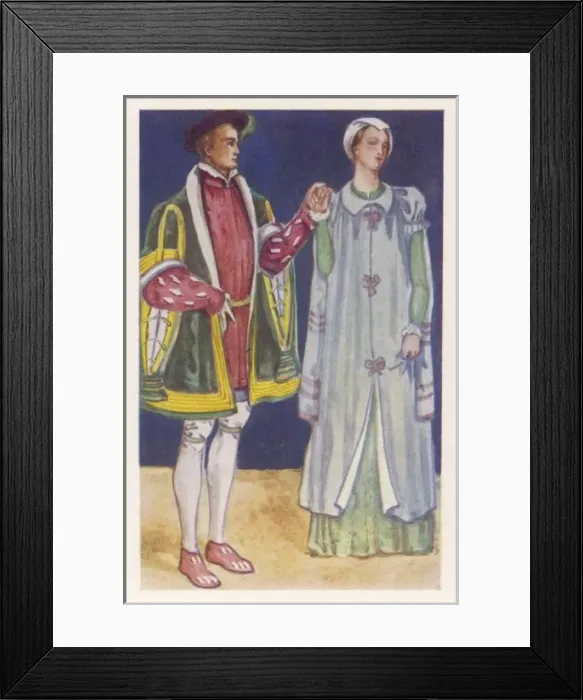 Framed Print : English Couple 1550