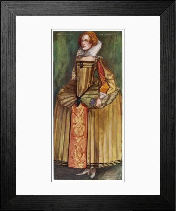 Framed Print : Englishwoman 1580 Framed Print : Englishwoman 1580
