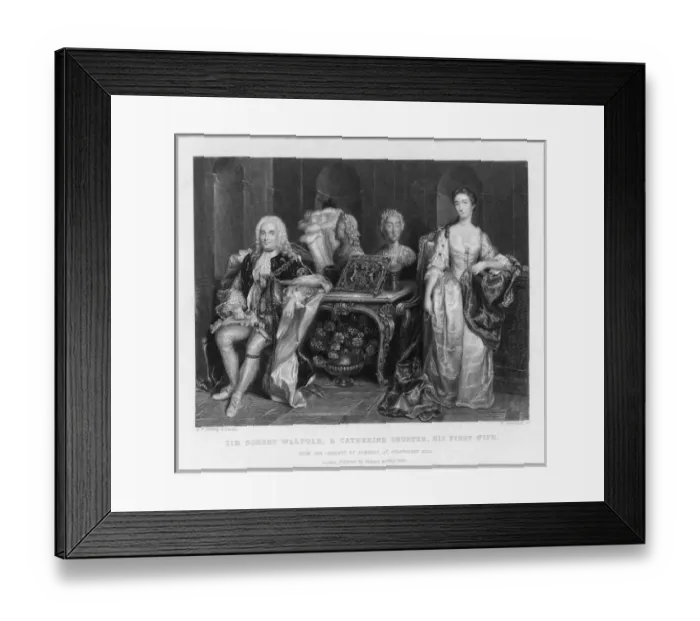 Framed Print : Robert Walpole & Wife 1