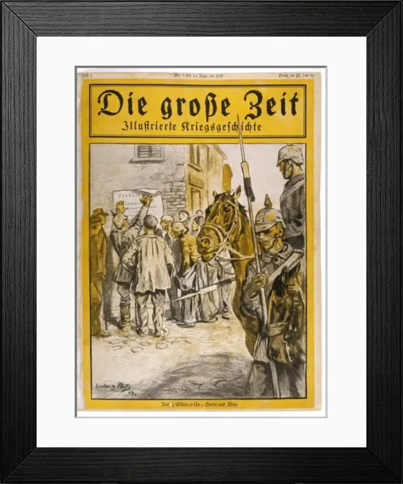 Framed Print : Wwi / Occupied Belgium Framed Print : Wwi / Occupied Belgium