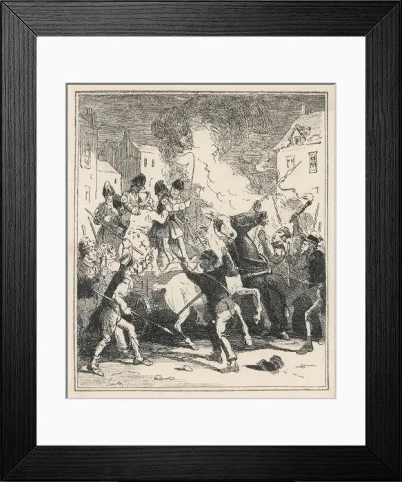 Framed Print : Birmingham Riots / 1791 Framed Print : Birmingham Riots / 1791