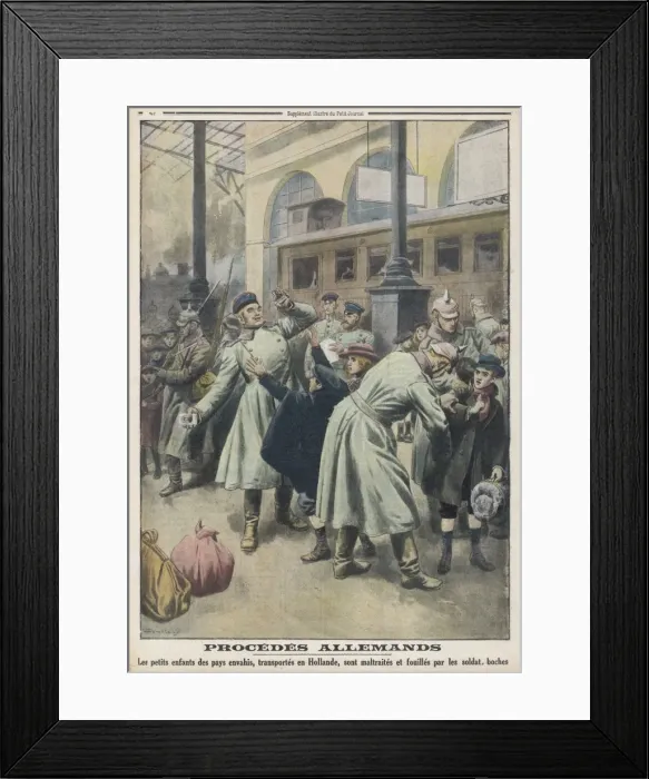 Framed Print : Kids Mistreated by Huns Framed Print : Kids Mistreated by Huns