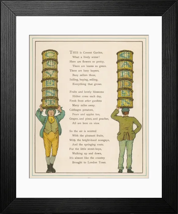Framed Print : Covent Garden Mkt Porter Framed Print : Covent Garden Mkt Porter