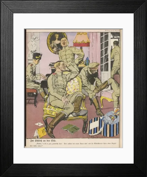 Framed Print : Wwi / Chateau / Germans Framed Print : Wwi / Chateau / Germans