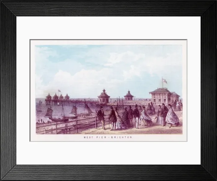 Framed Print : Brighton / West Pier 1865 Framed Print : Brighton / West Pier 1865