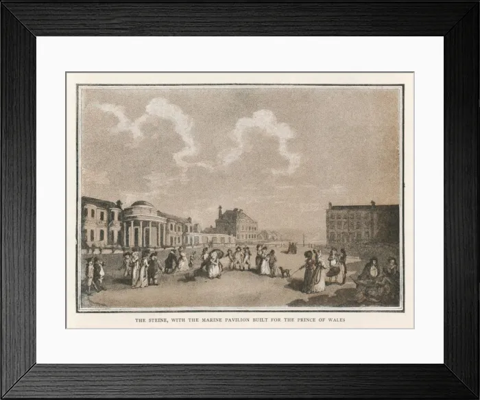 Framed Print : Brighton Pavilion 1789 Framed Print : Brighton Pavilion 1789
