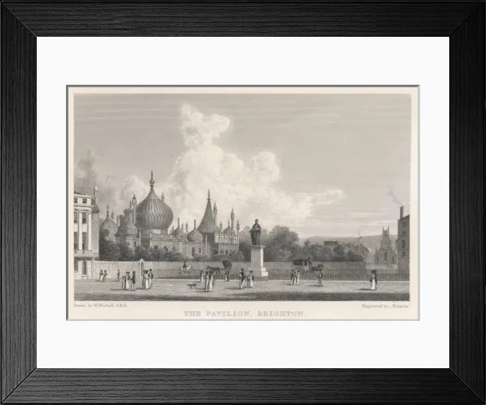 Framed Print : Brighton Pavilion / 1830 Framed Print : Brighton Pavilion / 1830
