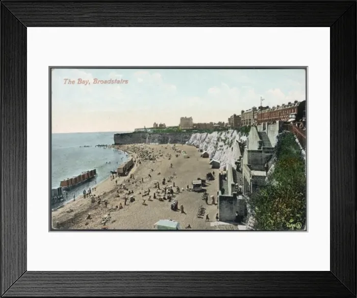 Framed Print : Broadstairs / Bay 1900 Framed Print : Broadstairs / Bay 1900