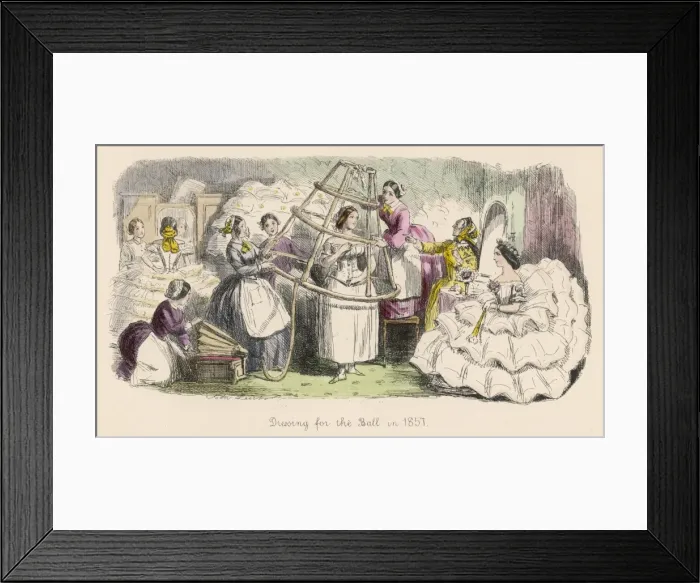 Framed Print : Dressing in 1857 Framed Print : Dressing in 1857