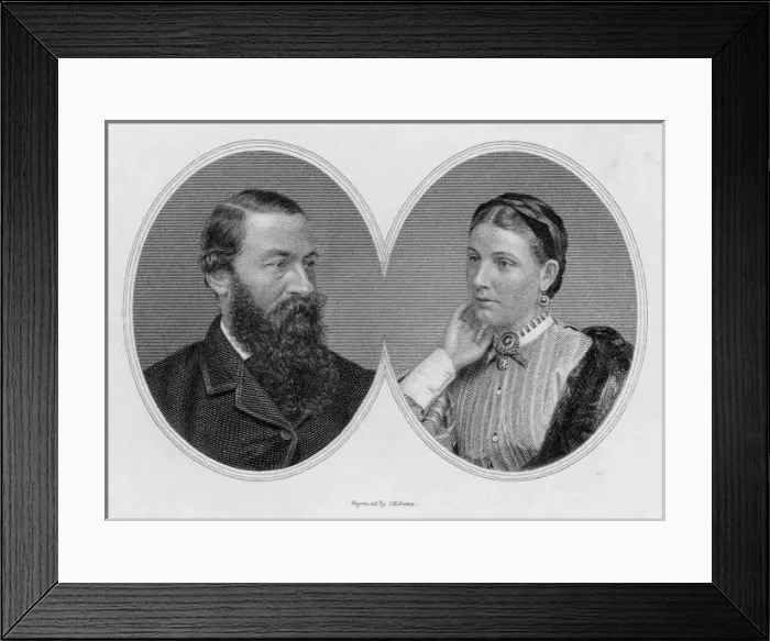 Framed Print : Samuel & Lady Baker Framed Print : Samuel & Lady Baker