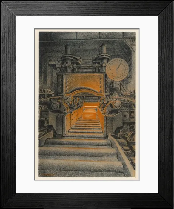 Framed Print : Rolling Ingots / France Framed Print : Rolling Ingots / France