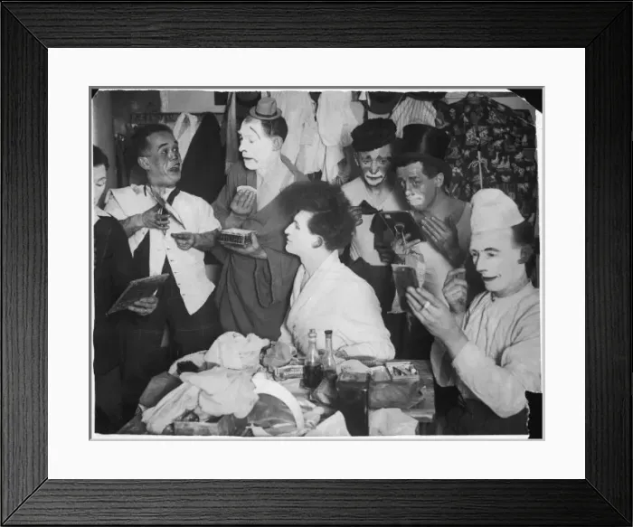 Framed Print : Bertram Mills Clowns Framed Print : Bertram Mills Clowns