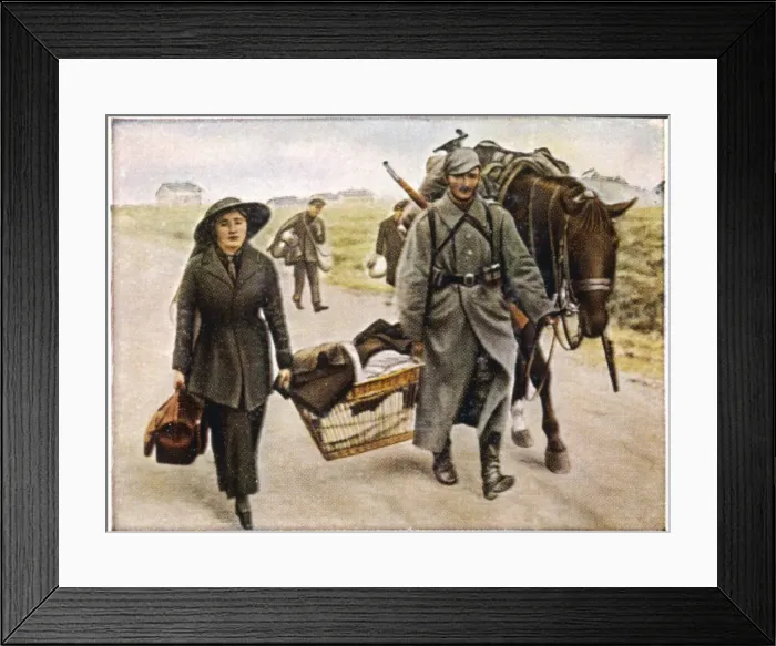 Framed Print : Wwi / Belgian Refugee Framed Print : Wwi / Belgian Refugee