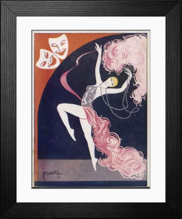 Framed Print : Dancing Showgirl 1928 Framed Print : Dancing Showgirl 1928