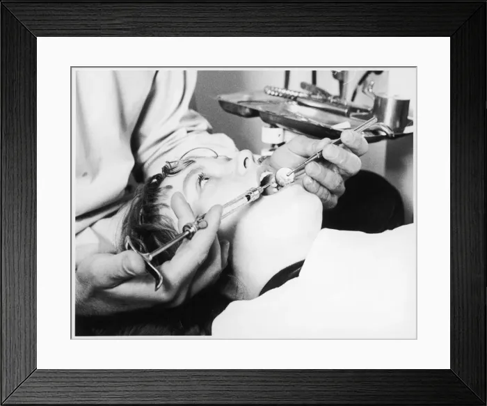 Framed Print : Dentist with Patient Framed Print : Dentist with Patient
