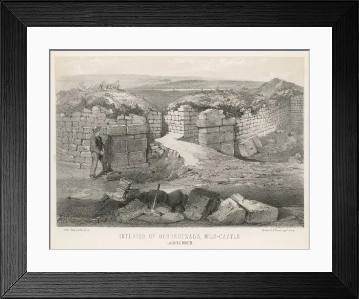 Framed Print : Houseteads Mile-Castle Framed Print : Houseteads Mile-Castle