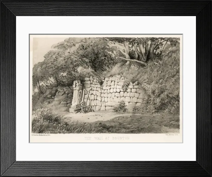 Framed Print : Hadrians Wall - Brunton Framed Print : Hadrians Wall - Brunton