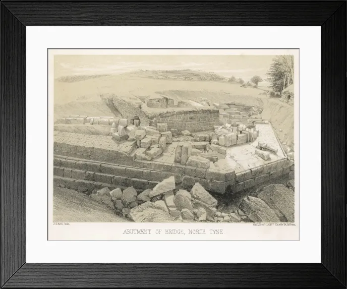 Framed Print : Bridge Abutment - N. Tyne Framed Print : Bridge Abutment - N. Tyne