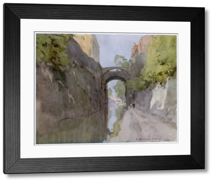 Framed Print : Chester / Canal & Bridge Framed Print : Chester / Canal & Bridge
