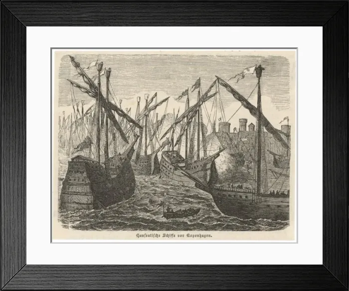 Framed Print : Fleet at Copenhagen